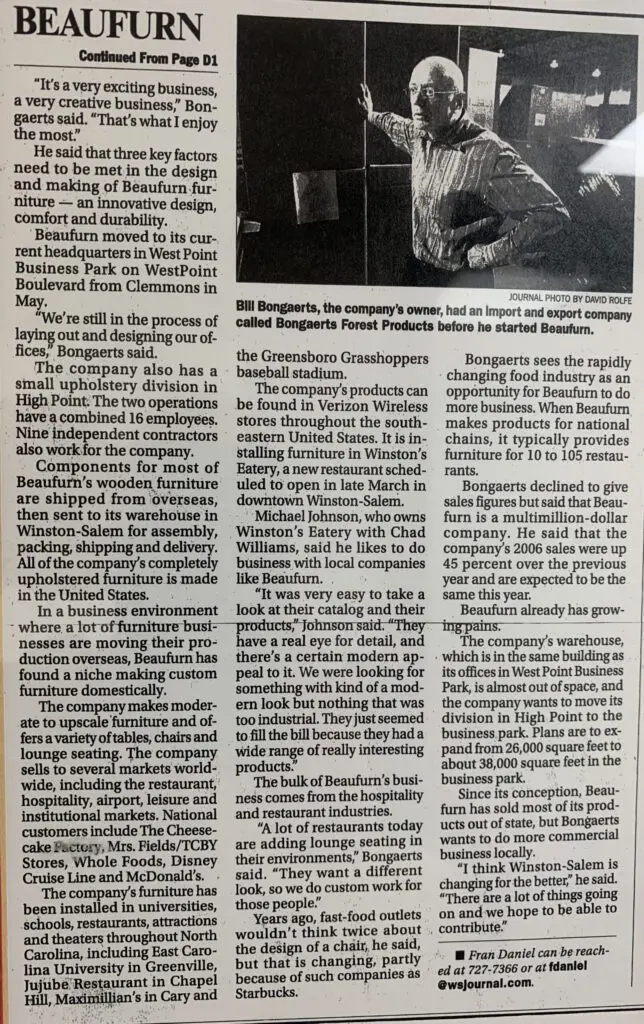 Beaufurn news article