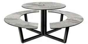 monterey round picnic table
