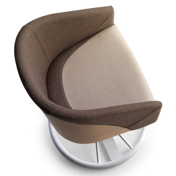 Belle-SW Swivel Base Arm Chair Upholstered