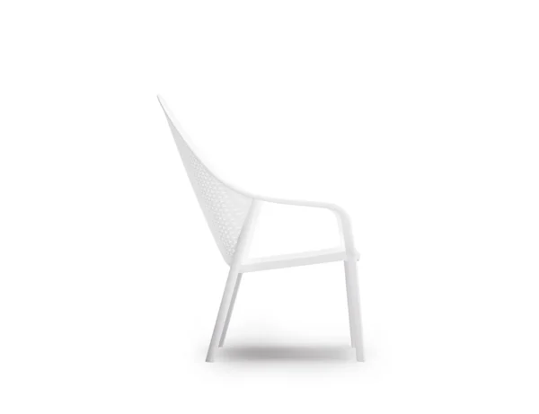 Janet Outdoor Lounge Chair White Side