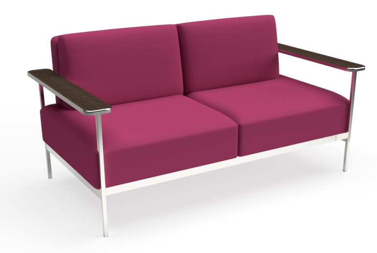 Bru Open Arm Loveseat