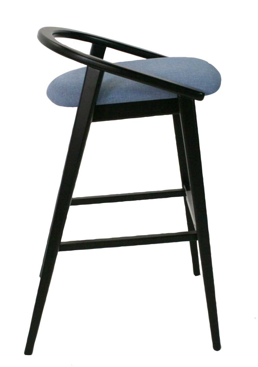 Finley Barstool with Wood Back - Image 2